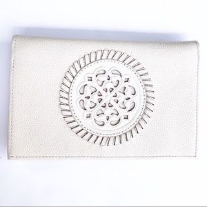 Brighton shoe white wallet folio medallion